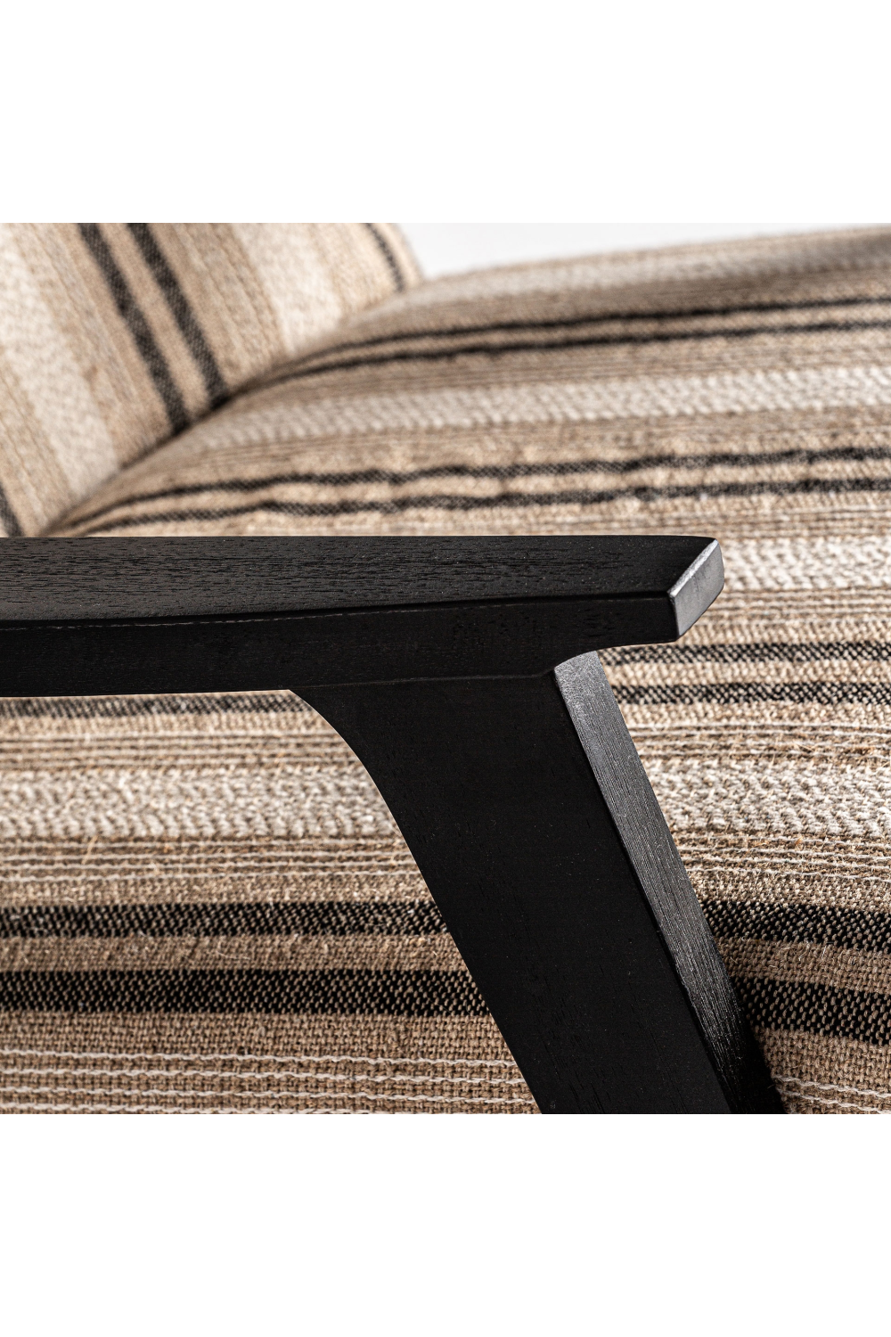 Beige Striped Lounge Armchair | Vical Home Nuk | Oroatrade.com