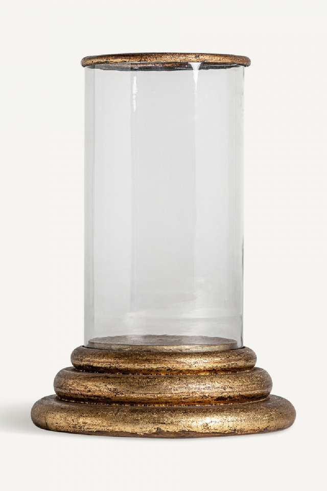 Gold Wooden Candle Holder | Vical Home | Oroa.com