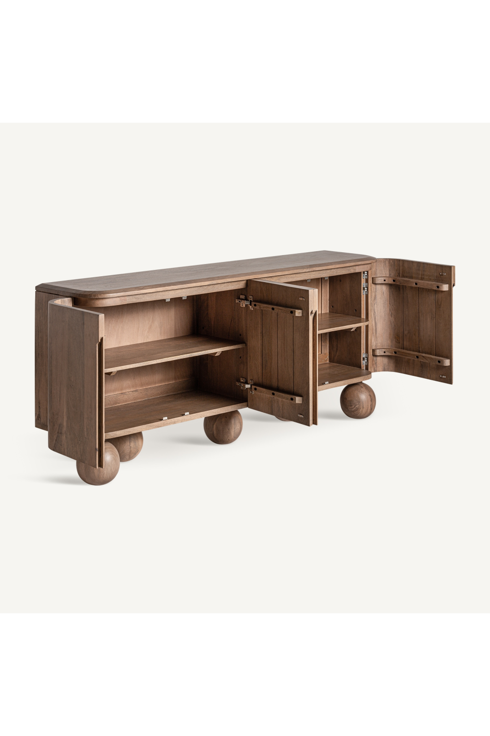 Sphere-Legged Wooden Sideboard | Vical Home Bocksberg | Oroa.com