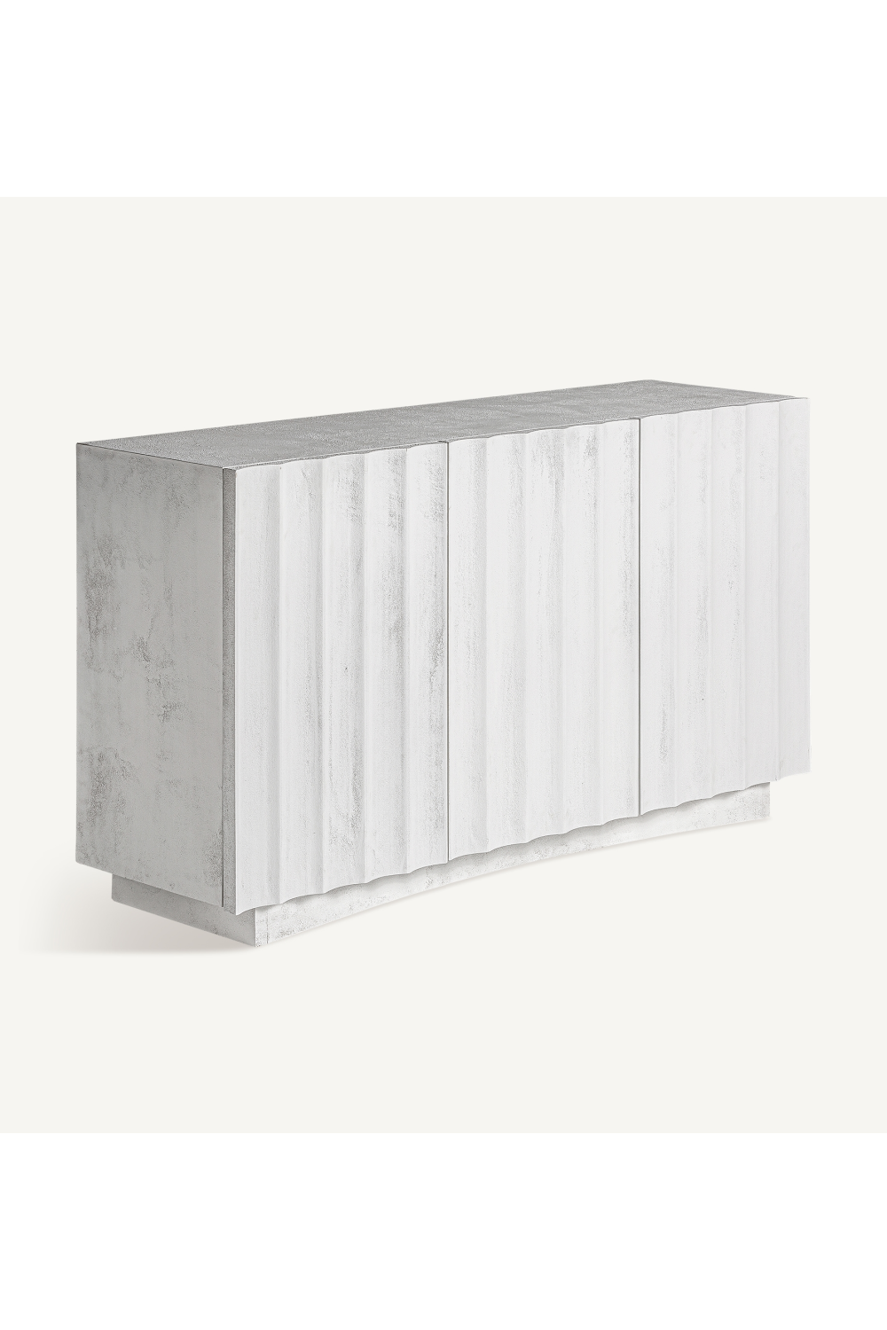 White Cement 3-Door Sideboard | Vical Home Mulcey | Oroa.com