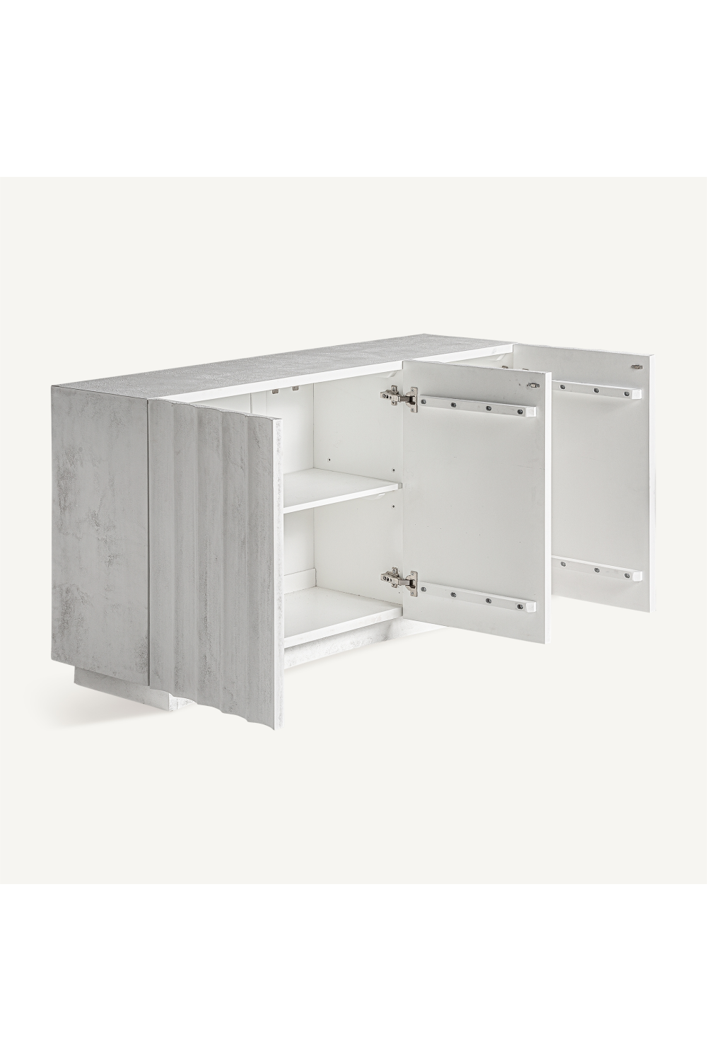 White Cement 3-Door Sideboard | Vical Home Mulcey | Oroa.com