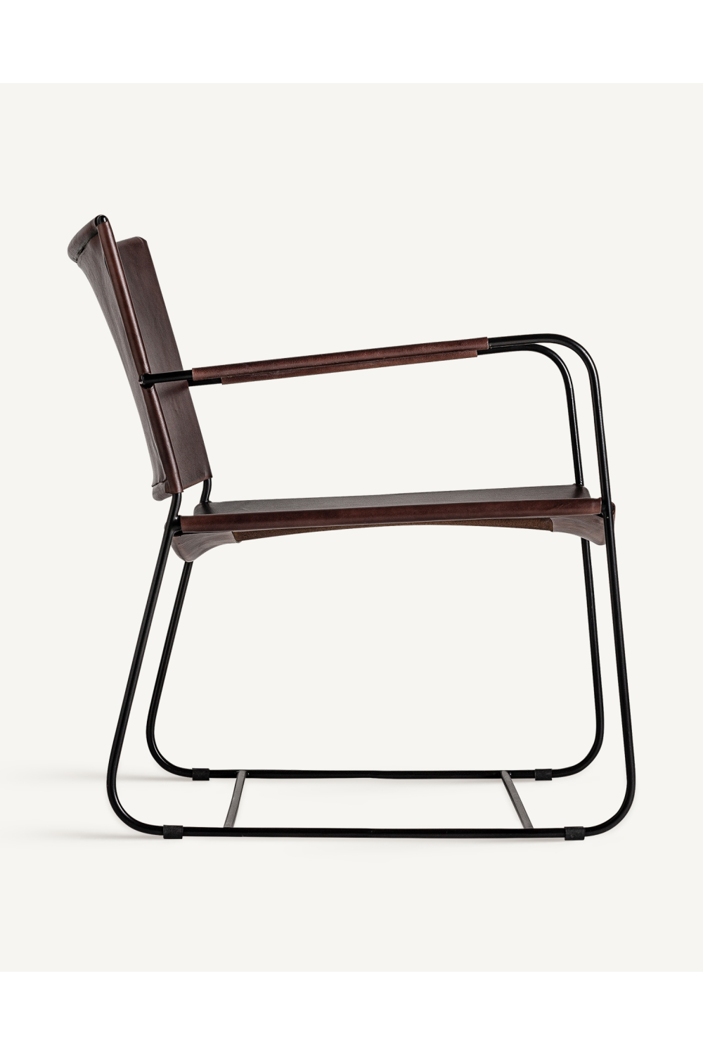 Brown Leather Covered Armchair | Vical Home Zell | Oroatrade.com