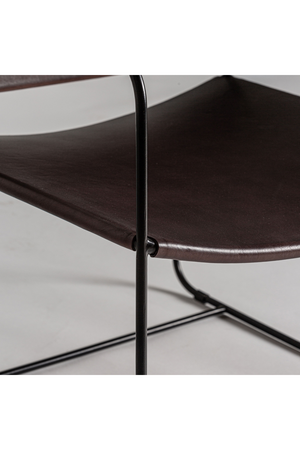Brown Leather Covered Armchair | Vical Home Zell | Oroa.com