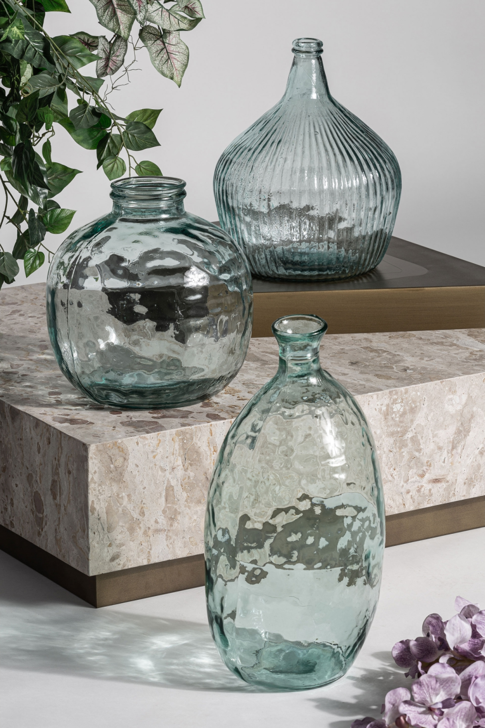 Ridged Glass Vase | Vical Home Sumaya | Oroa.com