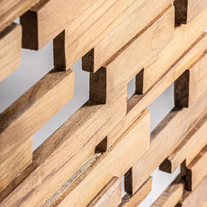   Modern European furniture - Natural Teak Wall Decor - www.oroa.com | Oroa.com