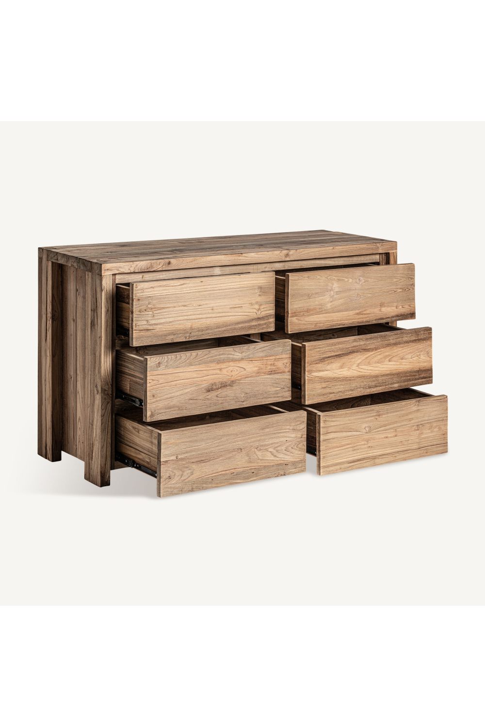 Natural Teak 6-Drawer Chest | Vical Home Lux  | Oroa.com