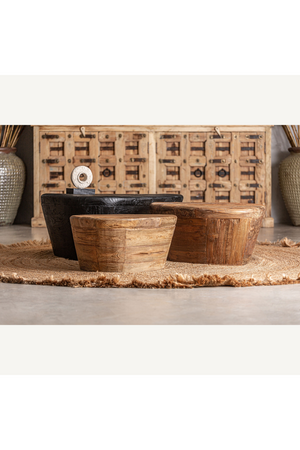 Black Teak Cube Coffee Table | Vical Home Lestans | Oroa.com