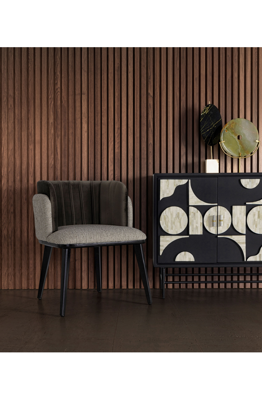 Velvet Back Modern Accent Chair | Vical Home Labege | Oroa.com