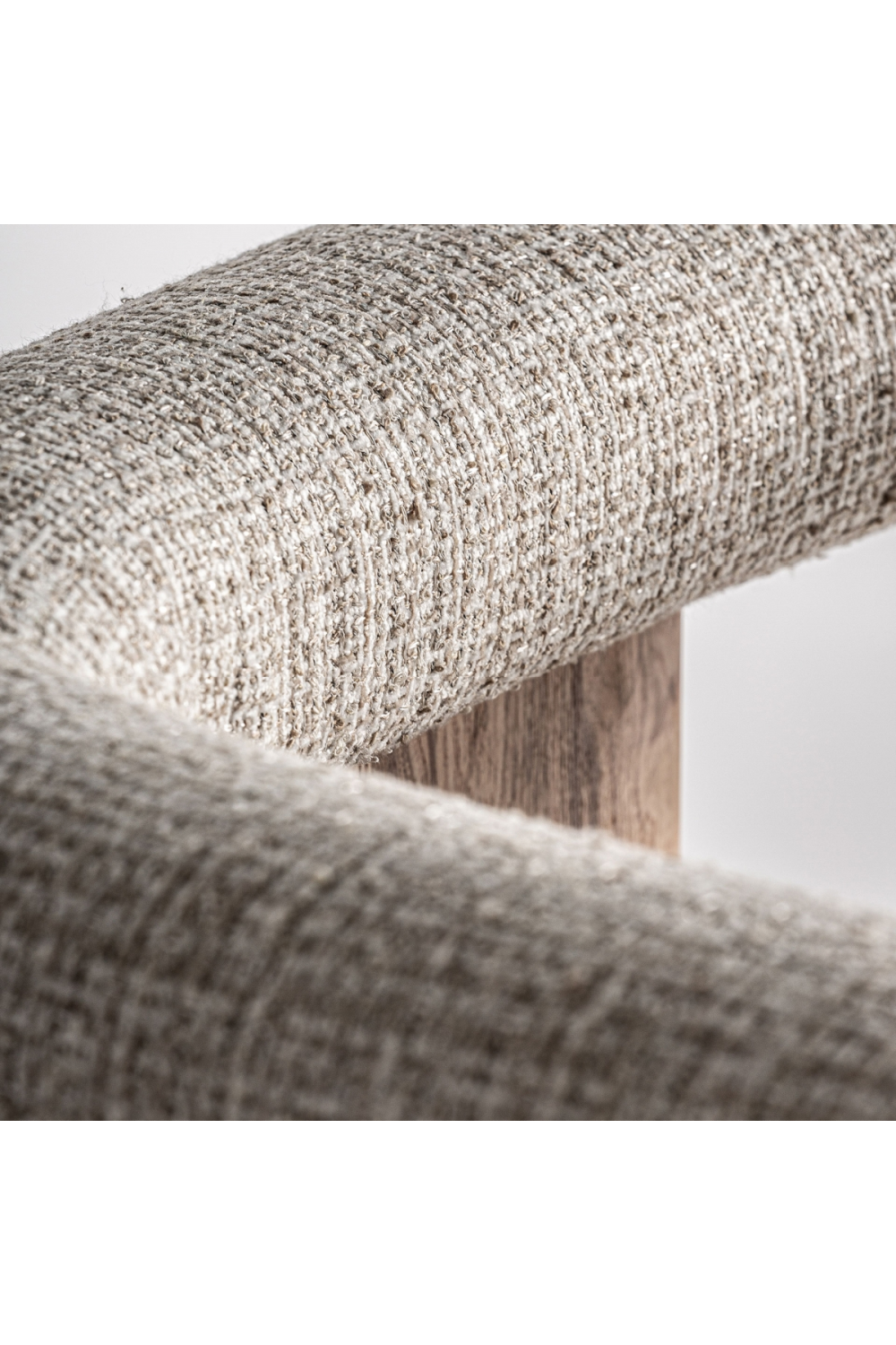 Natural Oak Curved Accent Chair | Vical Home Ustka | Oroatrade.com