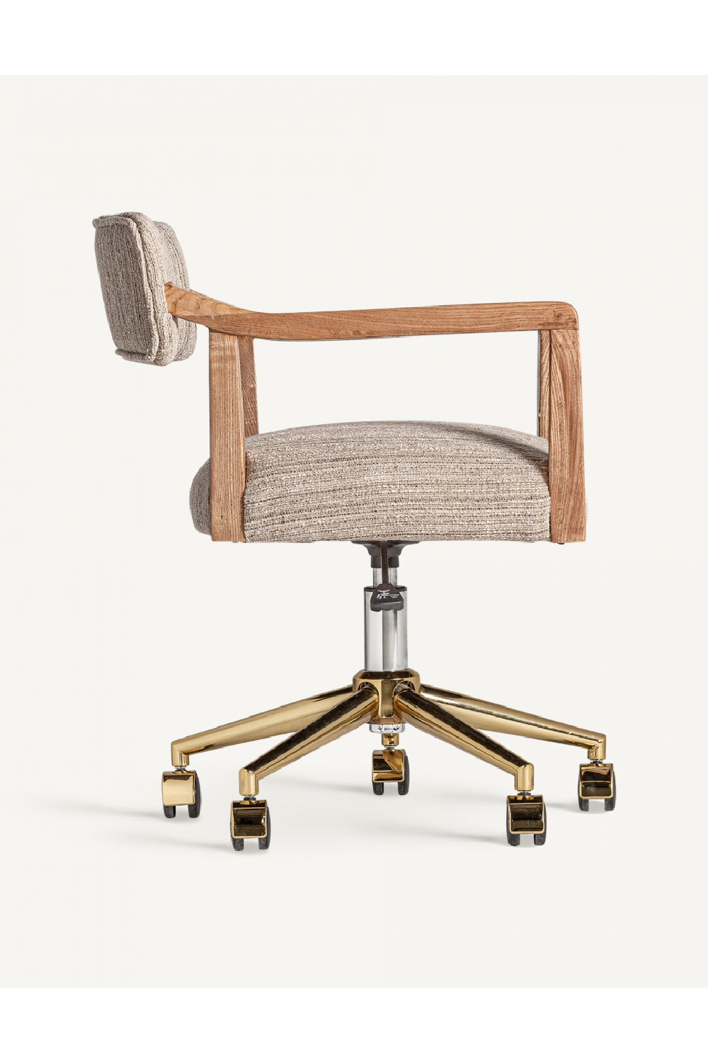 Oak Wood Swivel Desk Chair | Vical Home Nozay | Oroatrade.com