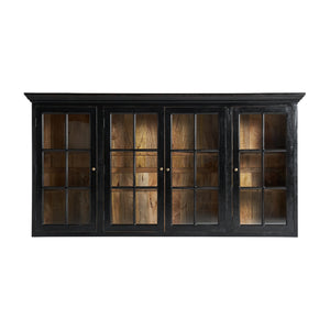   Modern European furniture - Black Wooden Modular Display Cabinet - www.oroa.com | Oroa.com
