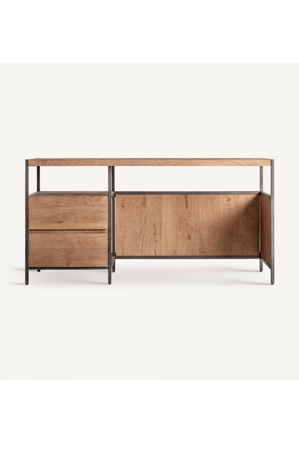 Mango Wood 2-Drawer Desk | Vical Home Killeany | Oroa.com