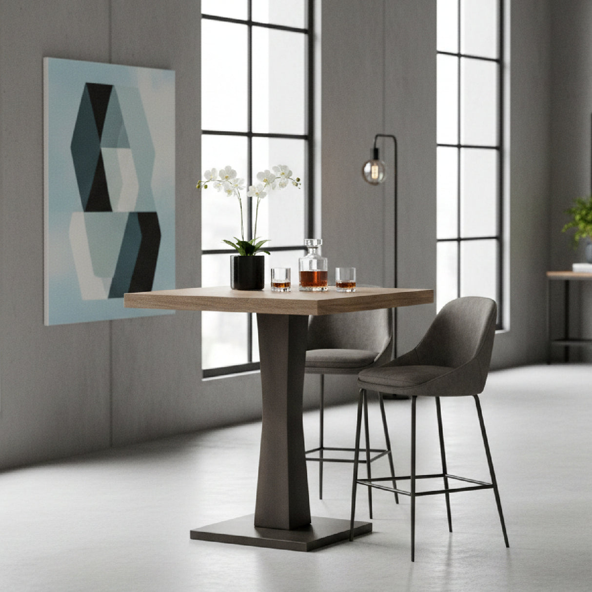   Modern furniture - Square Mango Wood Bar Table - www.oroa.com | Oroa.com