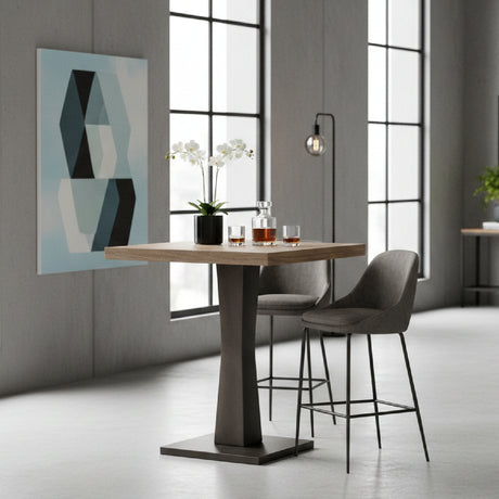   Modern furniture - Square Mango Wood Bar Table - www.oroa.com | Oroa.com