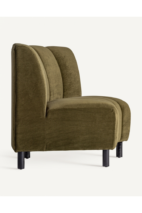 Green Velvet Corner Sofa | Vical Home Shul | Oroa.com