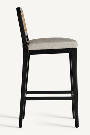 Black Rubber Wood Barstool | Vical Home Madison | Oroa.com