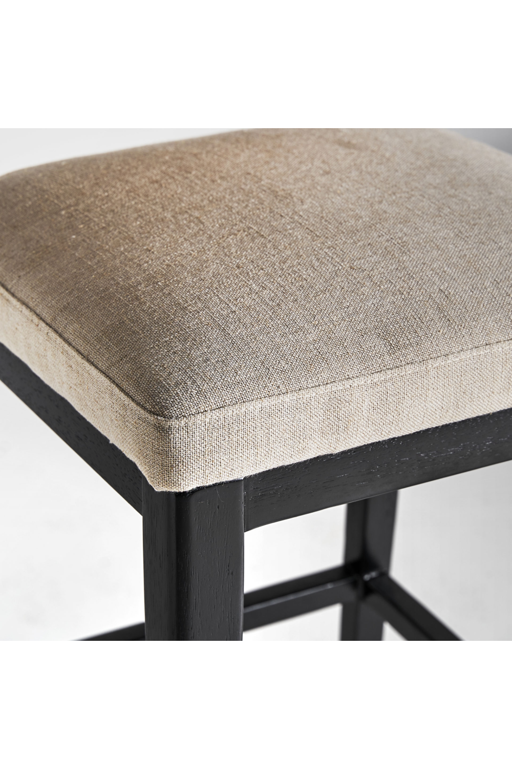 Black Rubber Wood Barstool | Vical Home Madison | Oroa.com