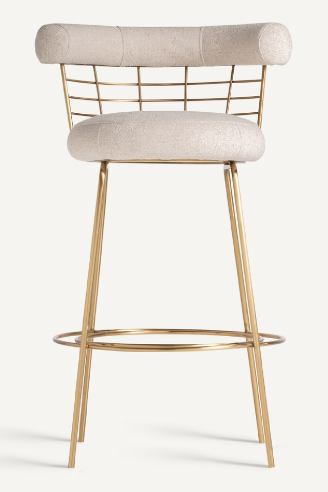 Brass Framed Counter Stool | Vical Home Tresivio | Oroa.com