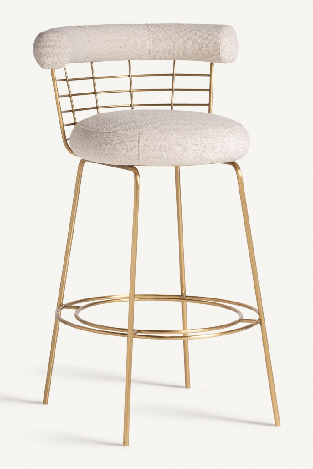 Brass Framed Counter Stool | Vical Home Tresivio | Oroa.com