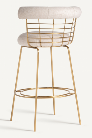 Brass Framed Counter Stool | Vical Home Tresivio | Oroa.com