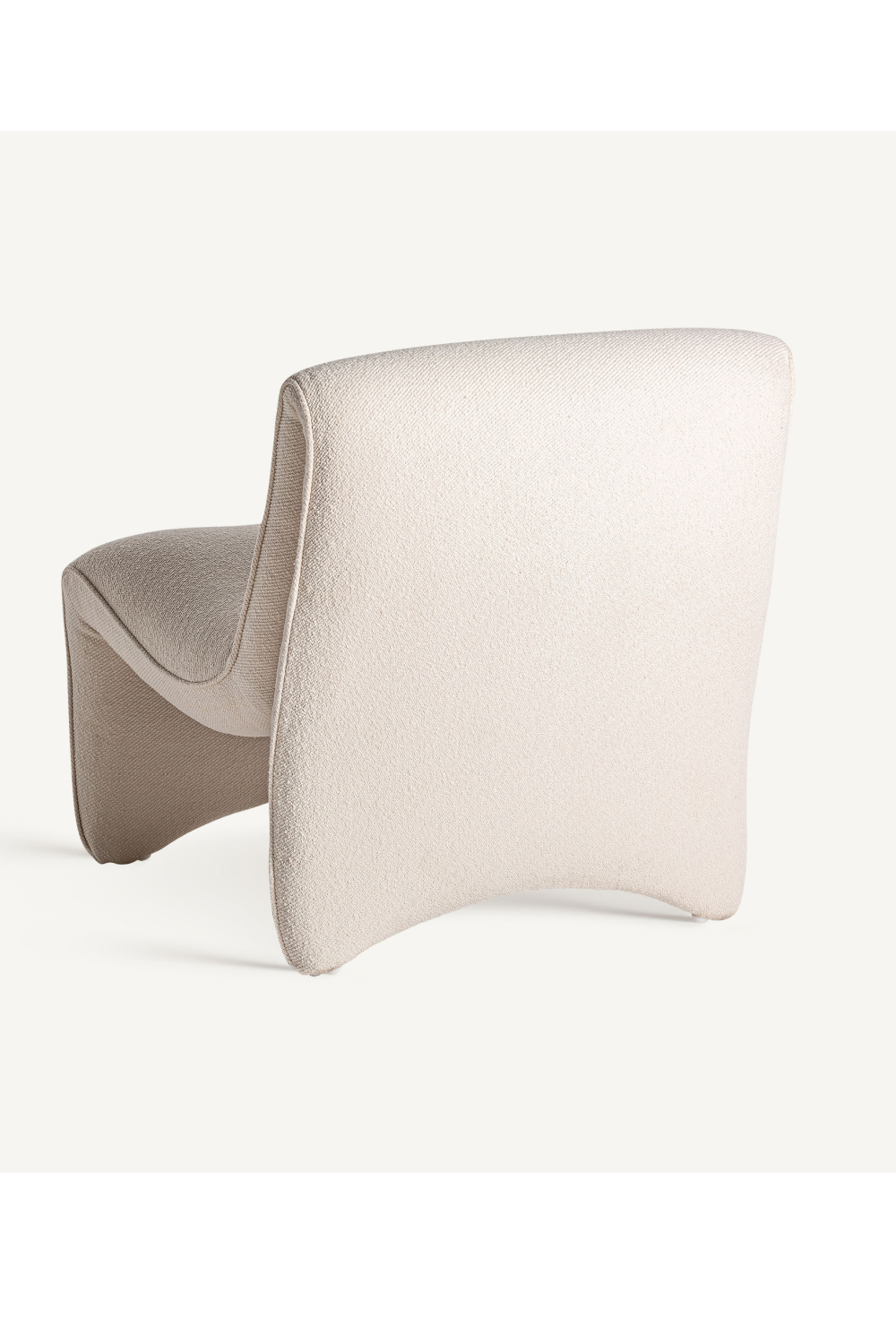 Wavy White Lounge Chair | Vical Home Asberg | Oroatrade.com