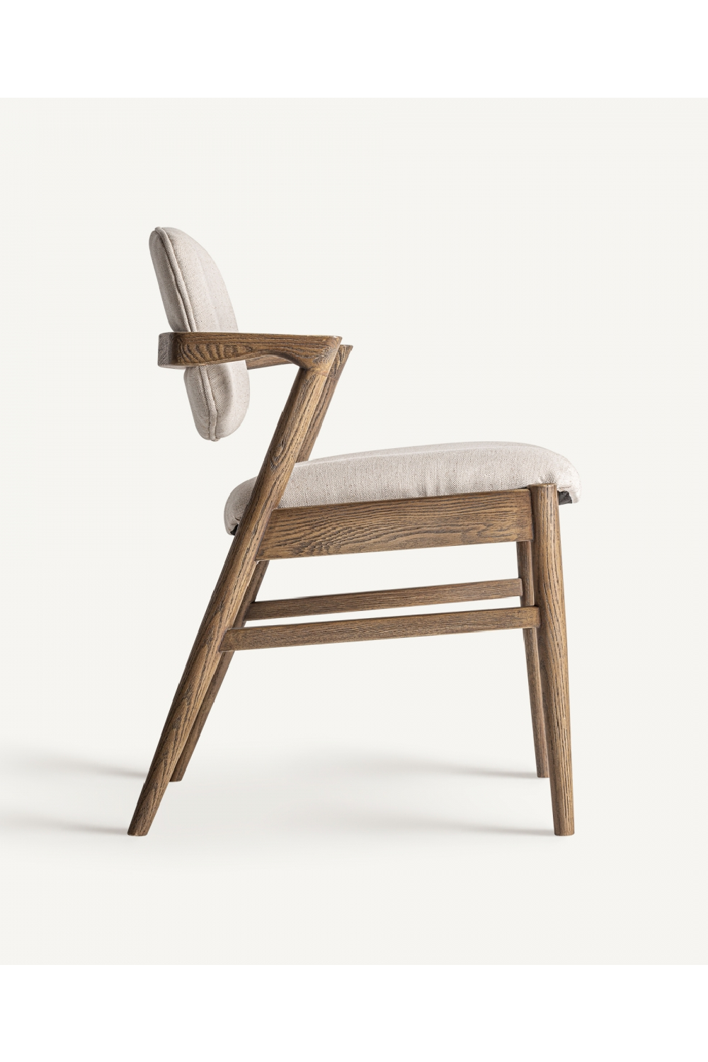 Ash Wood Beige Accent Chair | Vical Home Polch | Oroa.com