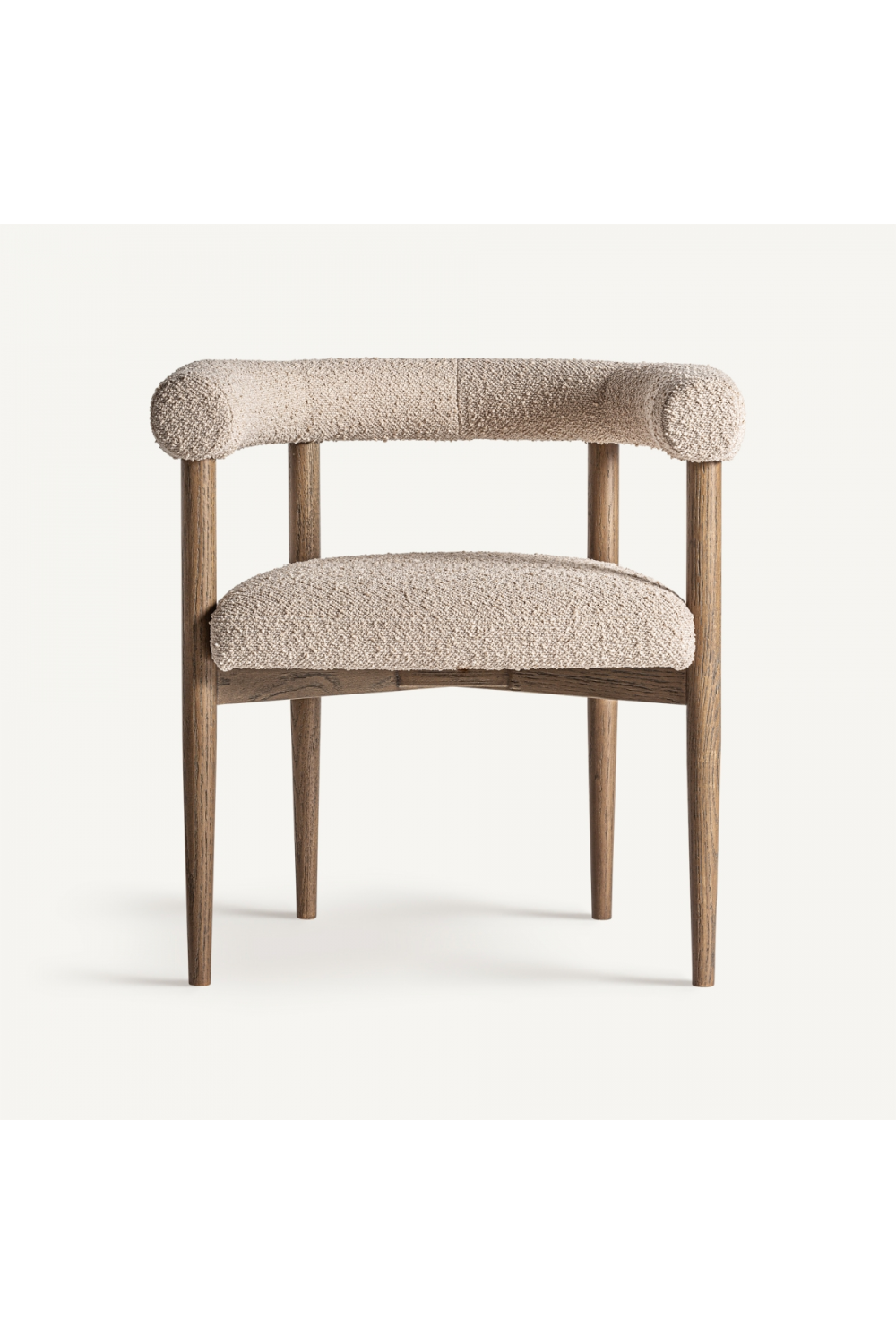 Ash Framed Curve Accent Chair | Vical Home Bullay | Oroatrade.com