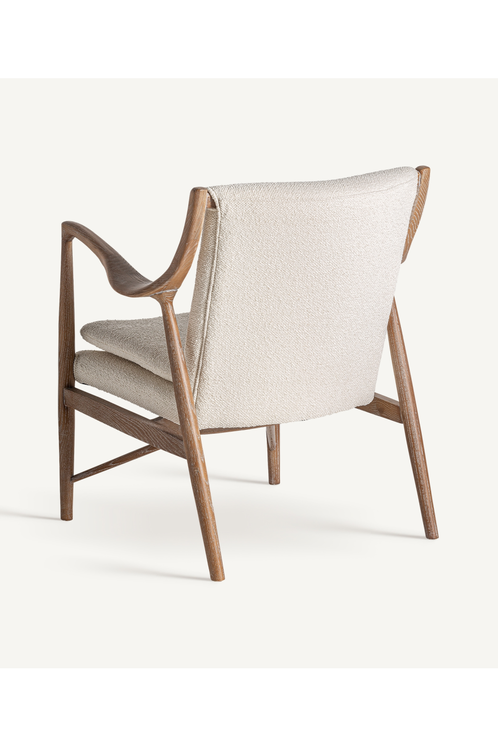 Ash Framed Bouclé Armchair | Vical Home Morbach | Oroatrade.com