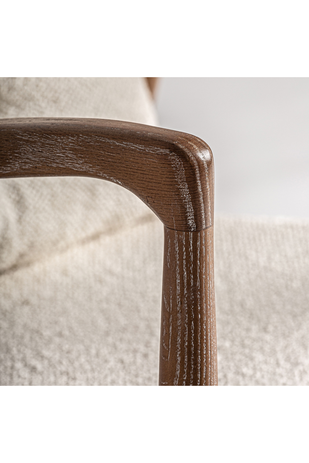 Ash Framed Bouclé Armchair | Vical Home Morbach | Oroa.com