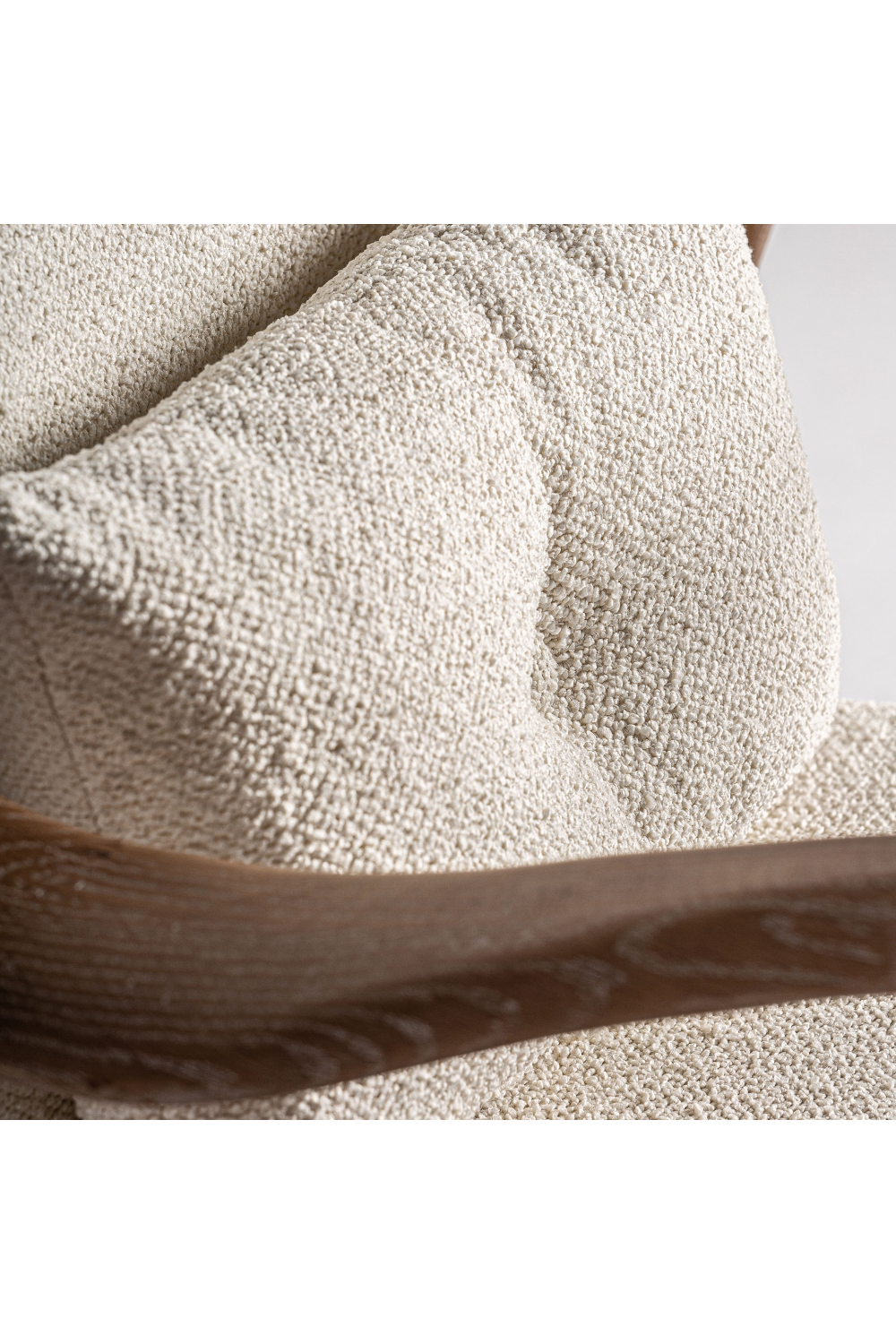 Ash Framed Bouclé Armchair | Vical Home Morbach | Oroatrade.com