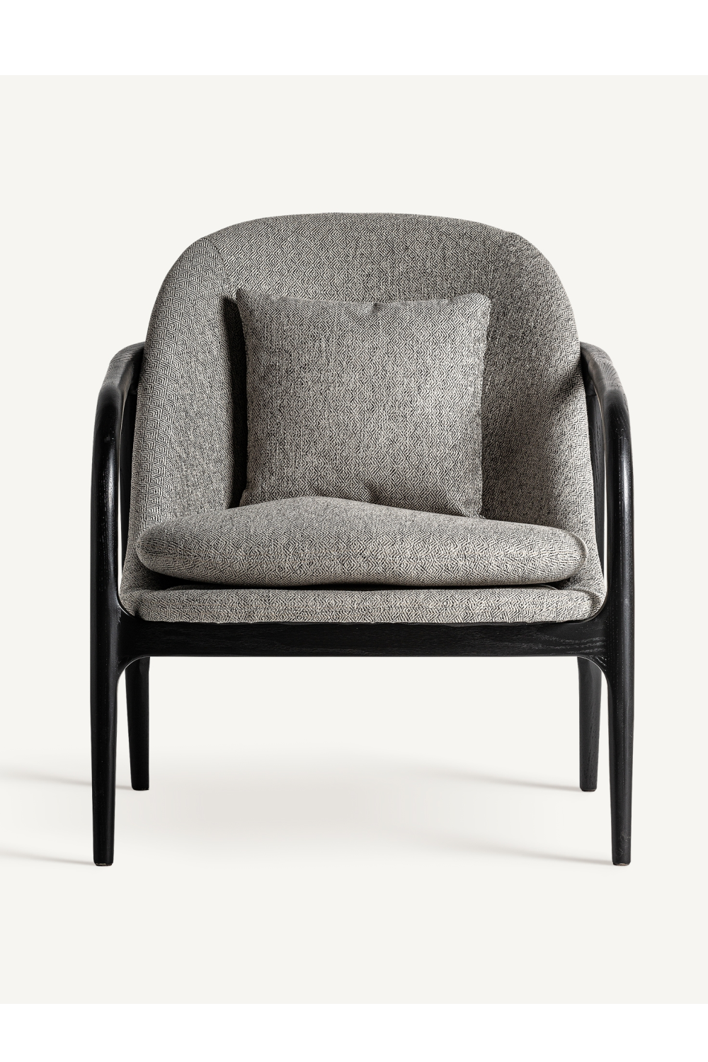 Gray Upholstered Lounge Armchair | Vical Home Thalfang | Oroatrade.com