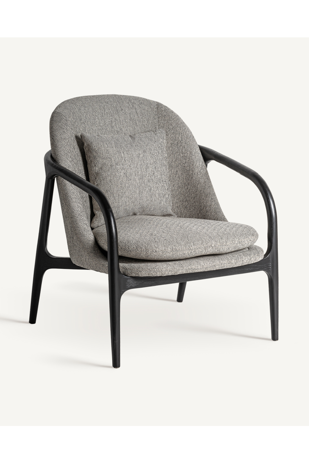 Gray Upholstered Lounge Armchair | Vical Home Thalfang | Oroatrade.com