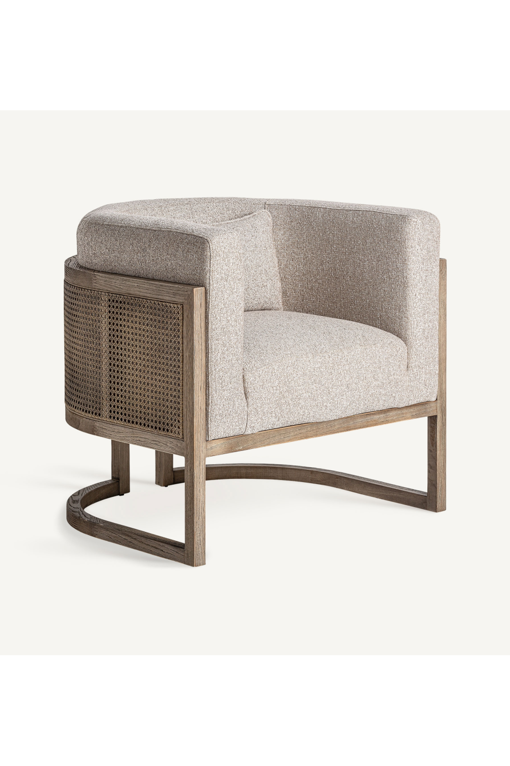 Rattan Curved Padded Armchair | Vical Home Leiwen | Oroatrade.com