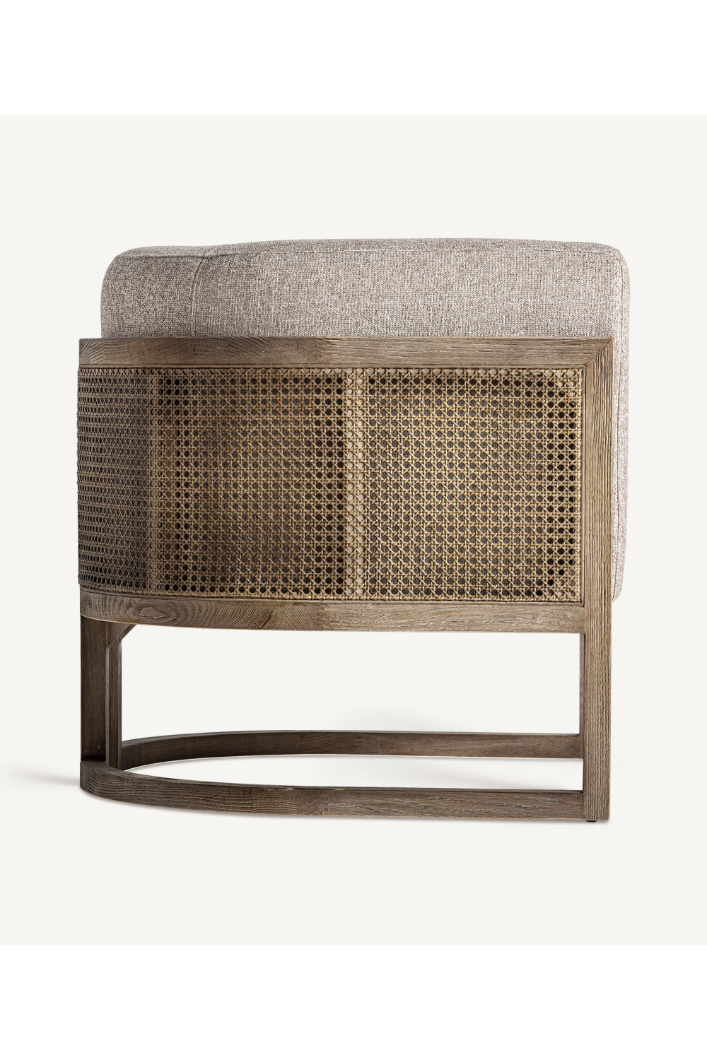 Rattan Curved Padded Armchair | Vical Home Leiwen | Oroatrade.com