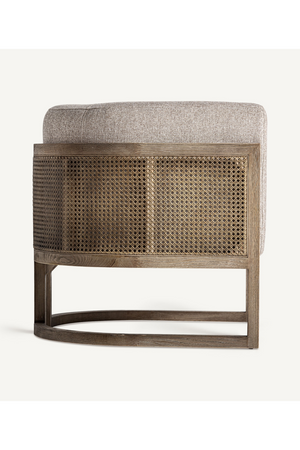 Rattan Curved Padded Armchair | Vical Home Leiwen | Oroa.com
