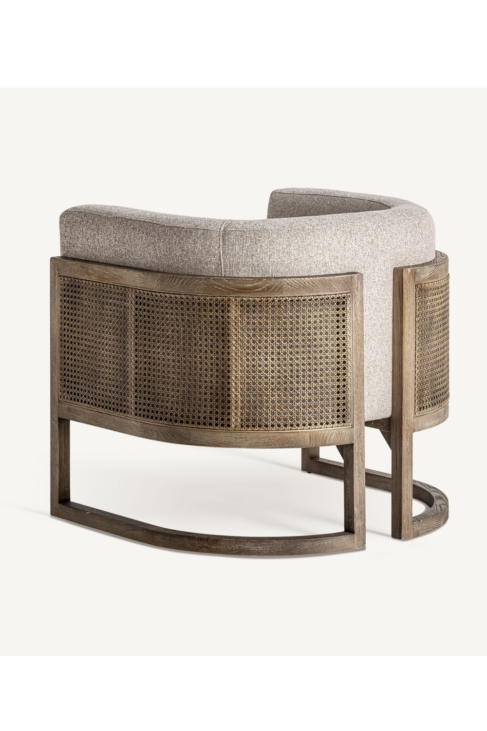 Rattan Curved Padded Armchair | Vical Home Leiwen | Oroatrade.com