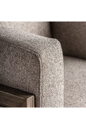 Rattan Curved Padded Armchair | Vical Home Leiwen | Oroa.com