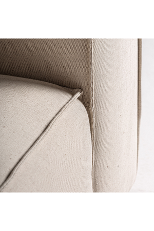 White Linen Angular Armchair | Vical Home Krakau | Oroa.com