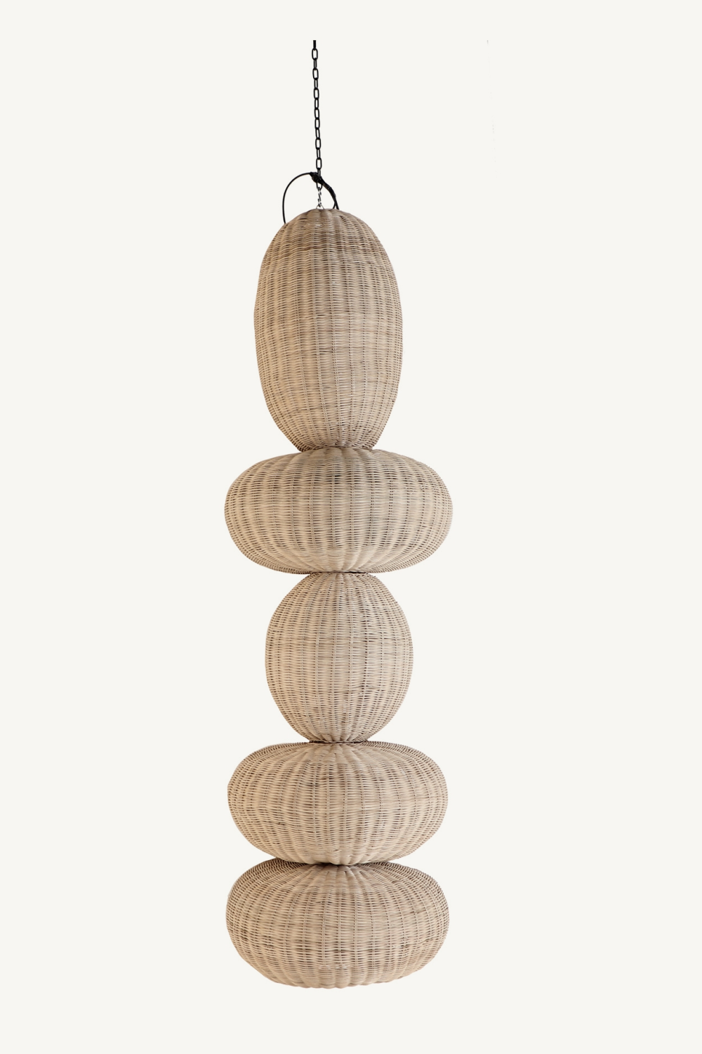 Oval Rattan Hanging Lamp M | Vical Home Tekax | Oroa.com