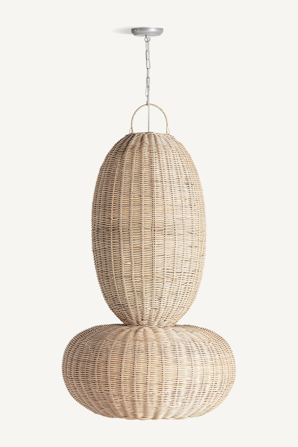 Oval Rattan Hanging Lamp M | Vical Home Tekax | Oroa.com