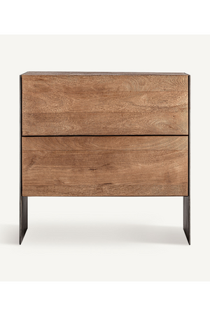 Mango Wood 2-Drawer Nightstand | Vical Home Killeany | Oroa.com