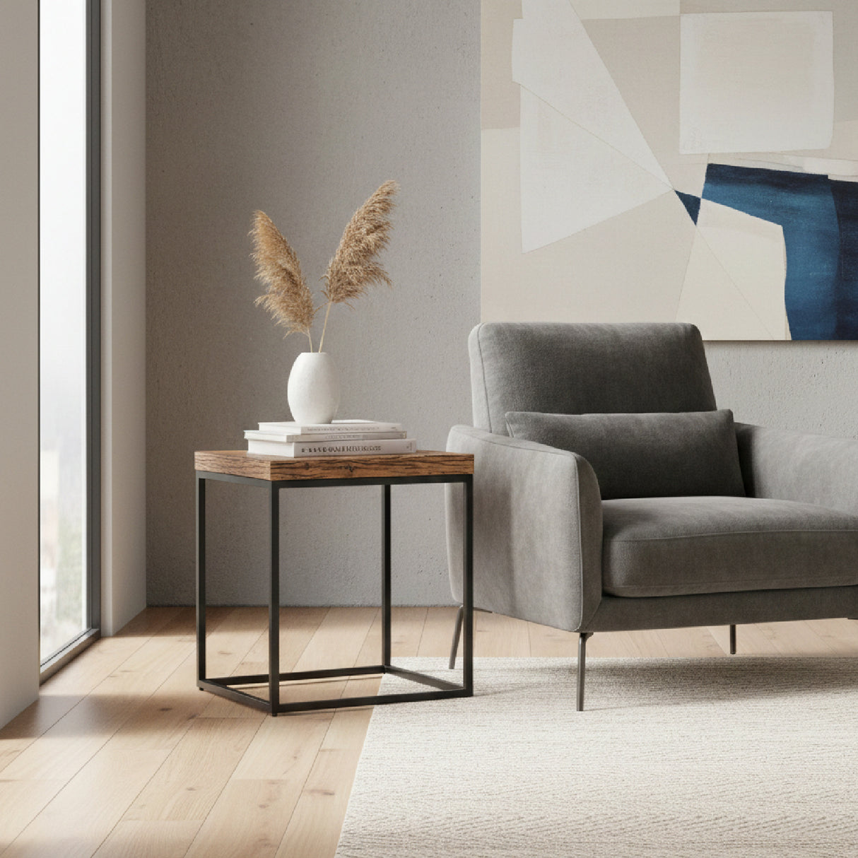   Wooden Square Side Table | Oroa.com