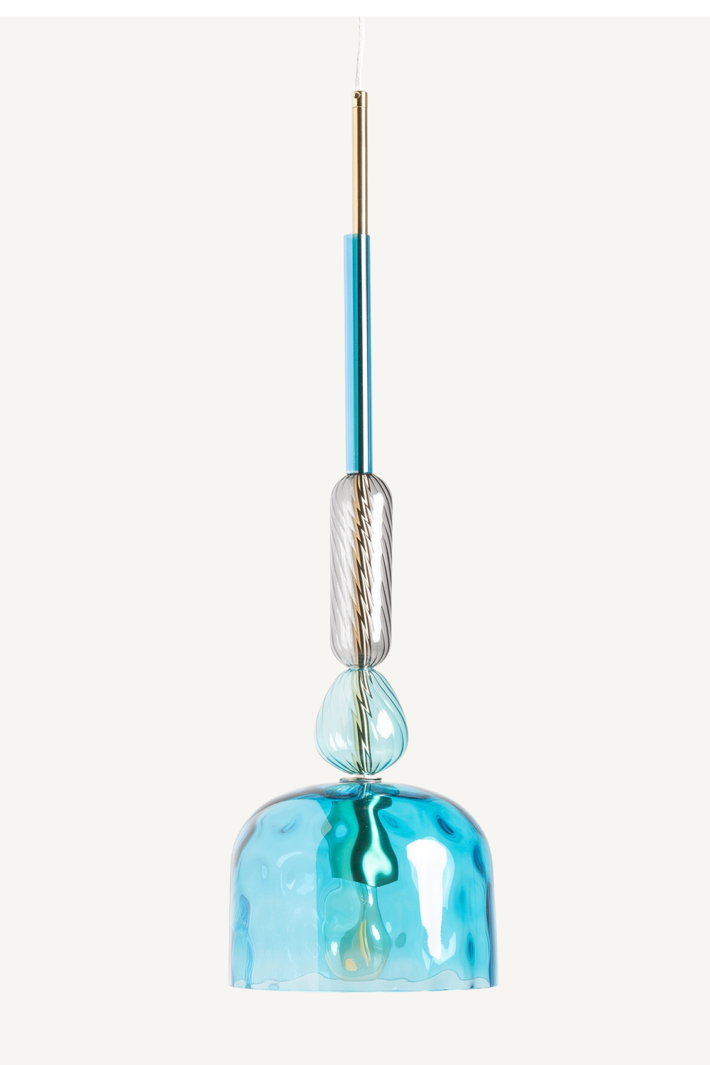 Turquoise Glass Hanging Lamp | Vical Home Micah | Oroa.com