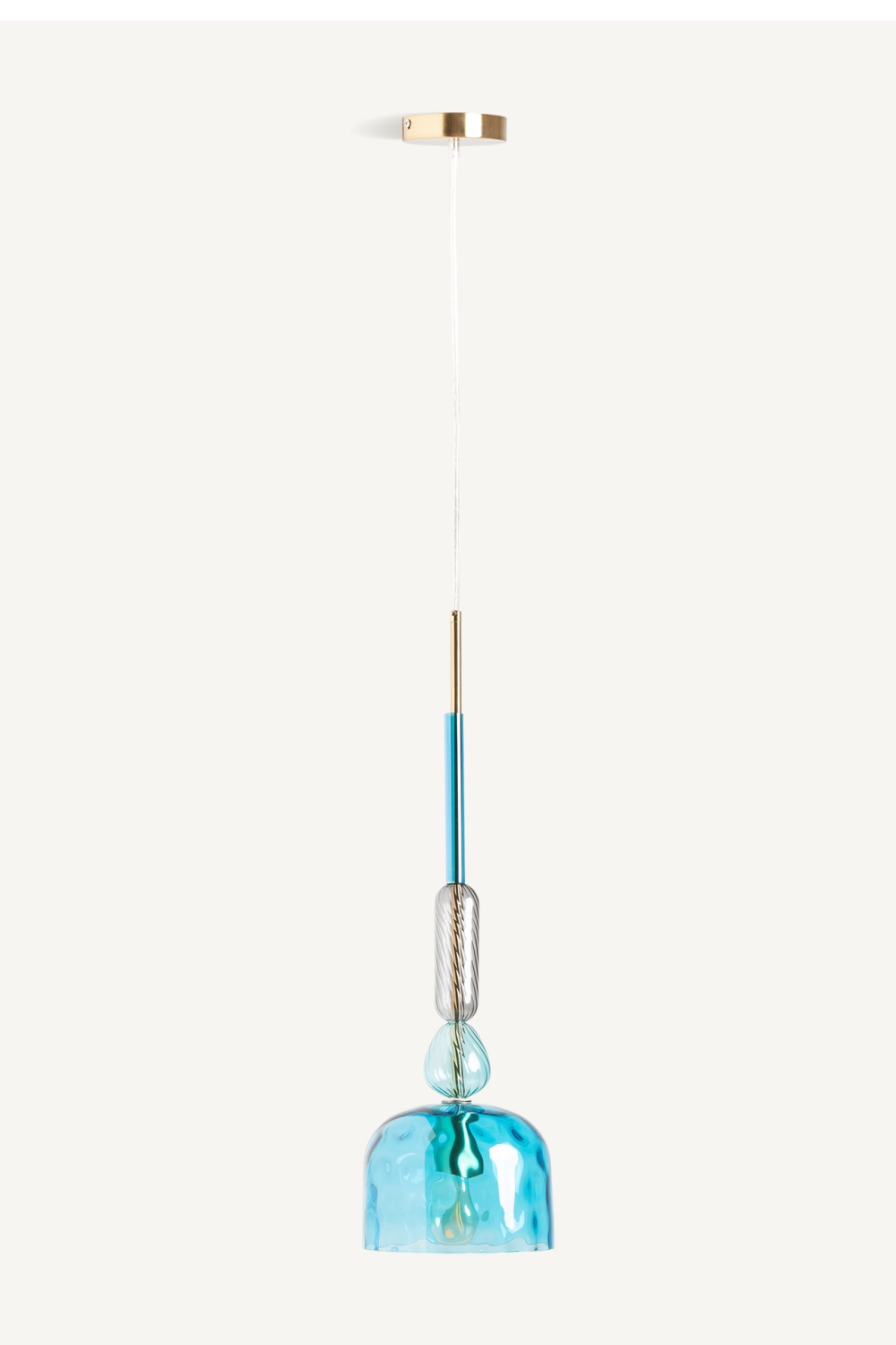 Turquoise Glass Hanging Lamp | Vical Home Micah | Oroa.com