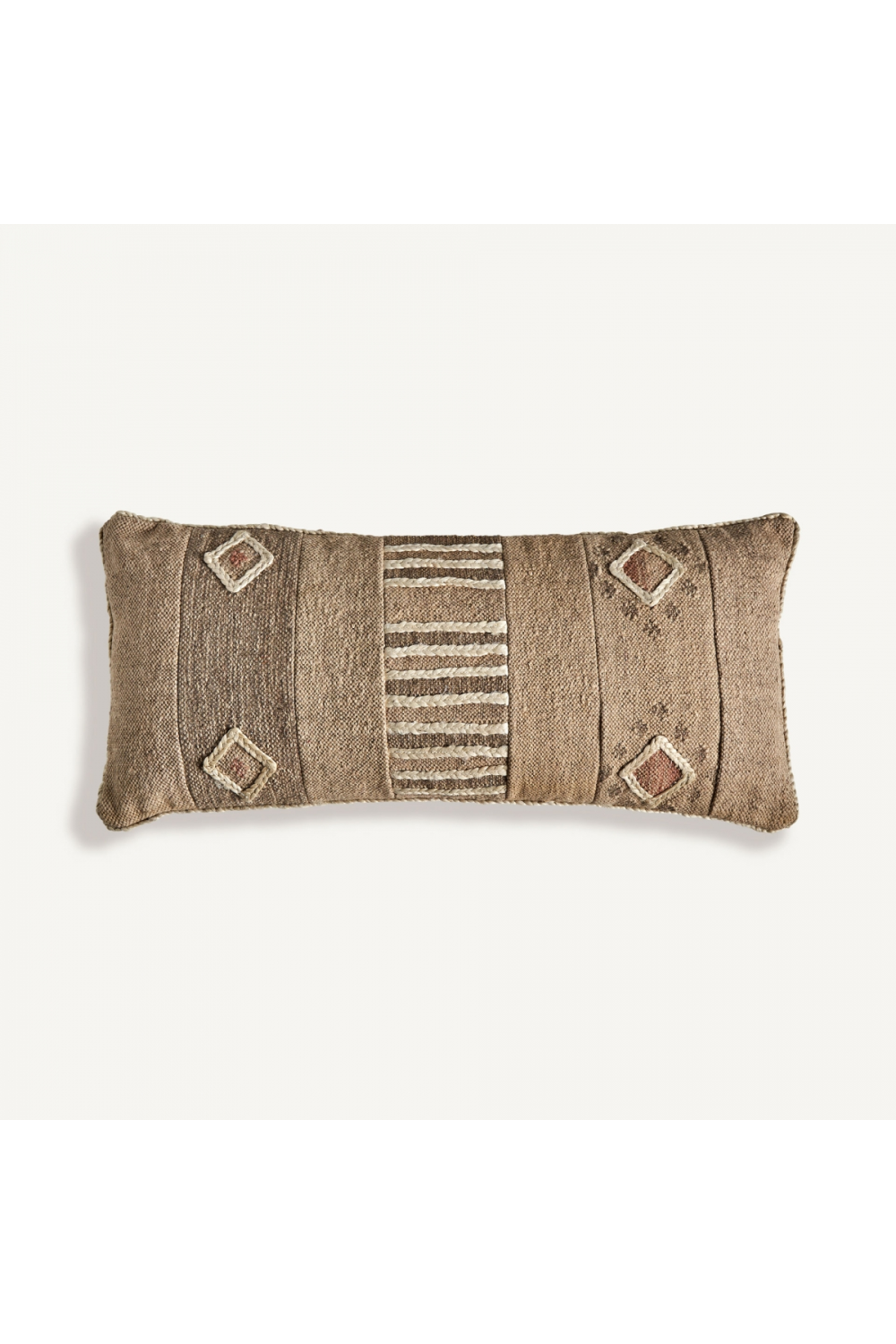 Brown Jute Rectangular Cushion | Vical Home Elgen | Oroatrade.com