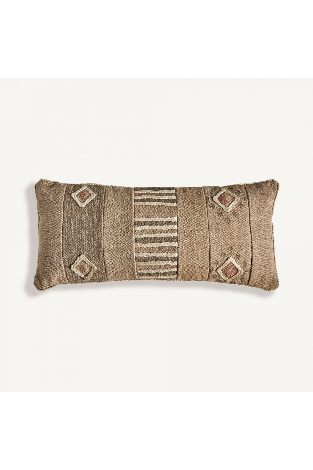Brown Jute Rectangular Cushion | Vical Home Elgen | Oroa.com