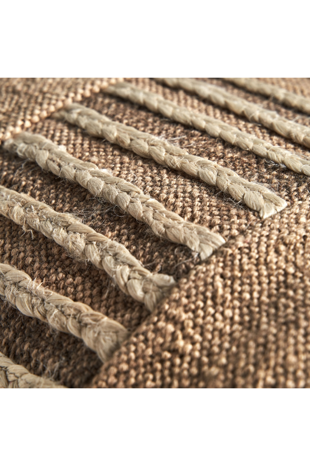 Brown Jute Rectangular Cushion | Vical Home Elgen | Oroatrade.com