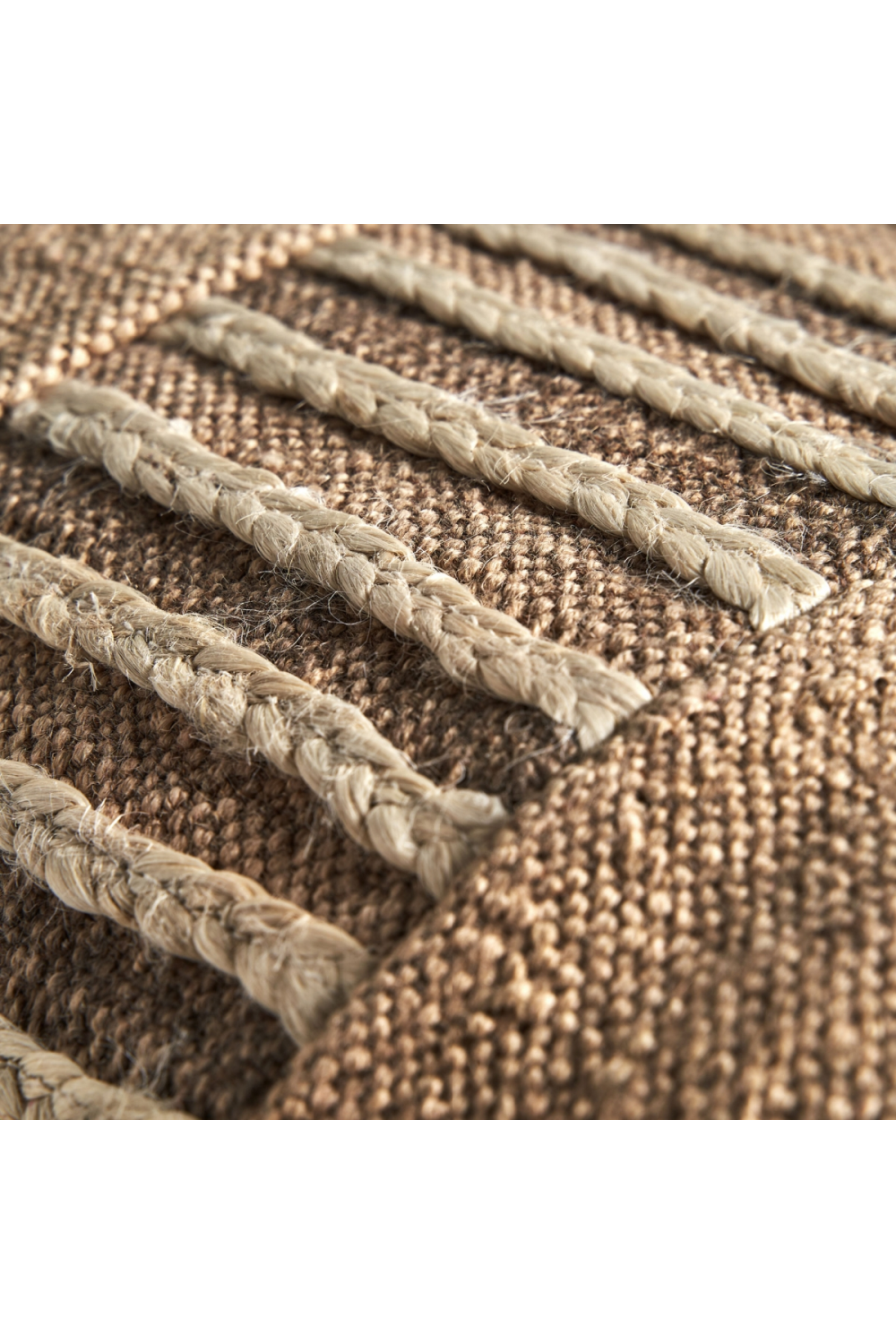 Brown Jute Rectangular Cushion | Vical Home Elgen | Oroa.com