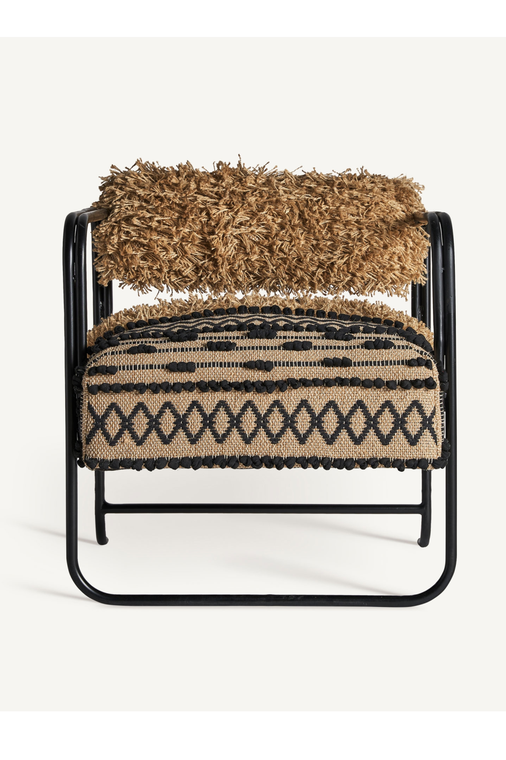 Patterned Jute Accent Armchair | Vical Home Keith | Oroatrade.com