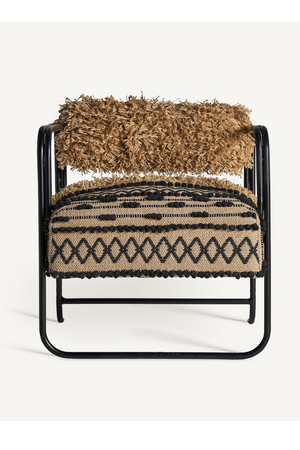 Patterned Jute Accent Armchair | Vical Home Keith | Oroa.com